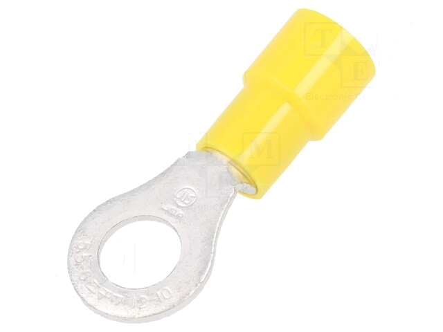 Uiteinde: oog; M6; Ø: 6,4mm; 2,63÷6,64mm2; klemmen; voor draad; geel Uiteinde: oog; M6; Ø: 6,4mm; 2,63÷6,64mm2; klemmen; voor draad; geel